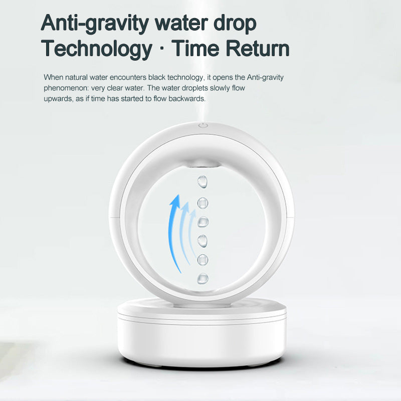 Anti-Gravity Humidifier with Levitating Water Drops – Quiet Cool Mist Aroma Diffuser