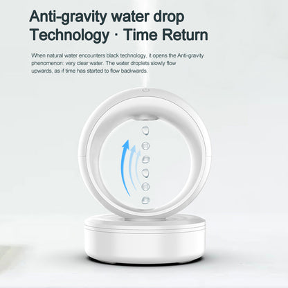 Anti-Gravity Humidifier with Levitating Water Drops – Quiet Cool Mist Aroma Diffuser