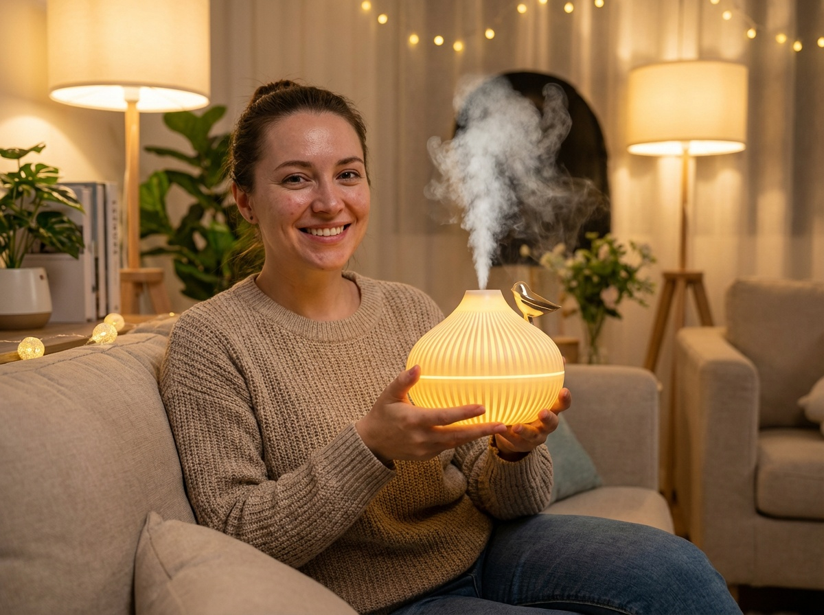 Bird Mist Humidifier with Night Light