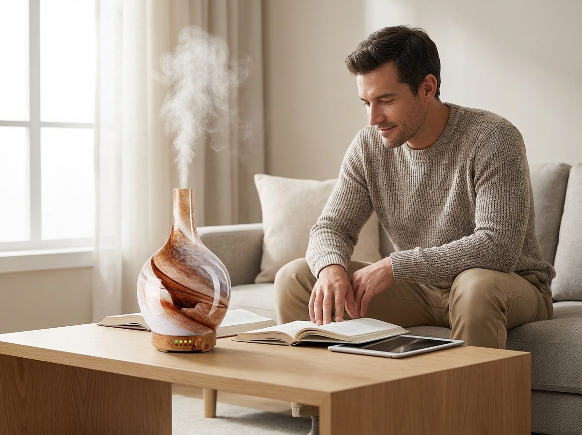 Glass Essential Oil Diffuser & Ultrasonic Cool Mist Humidifier